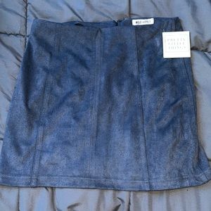 PRETTY LITTLE THINGS Navy Blue Pencil Skirt